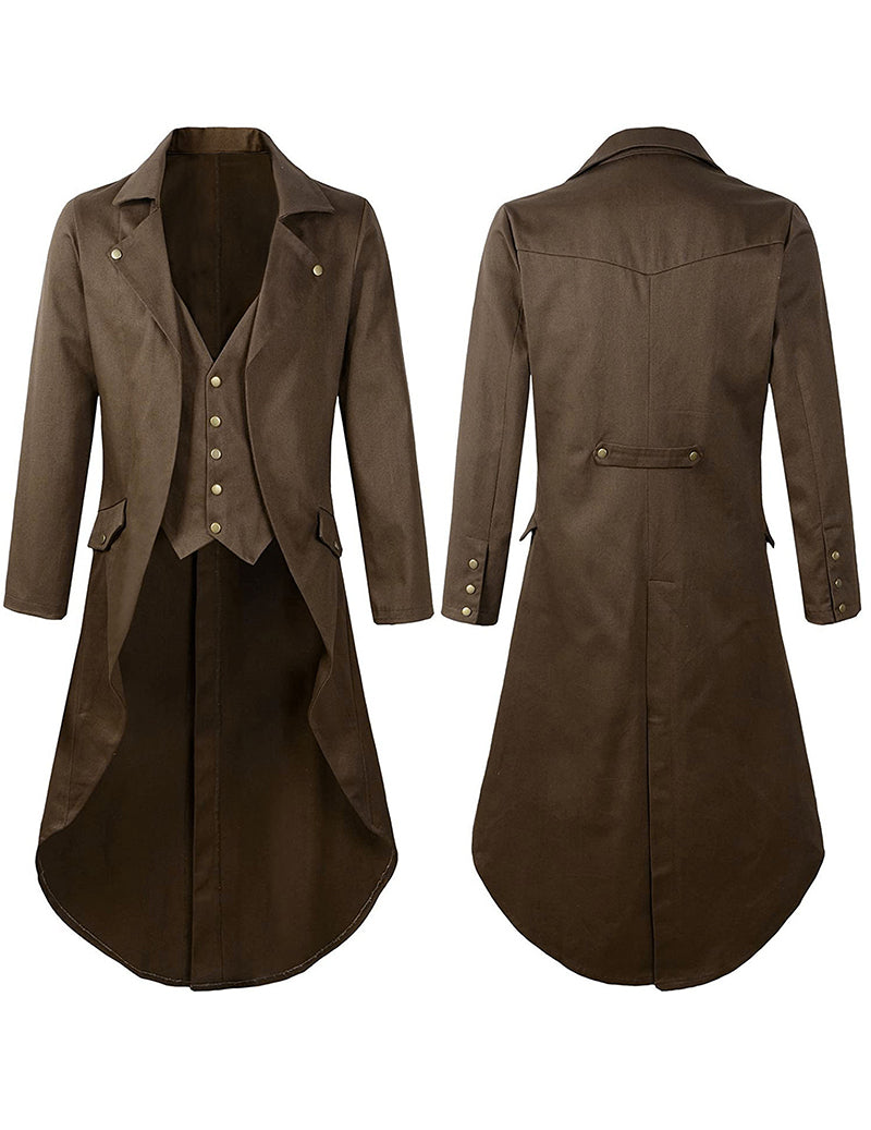 ekouaer-men-frack-kost-mjacke-steampunk-gothic-halloween image 8