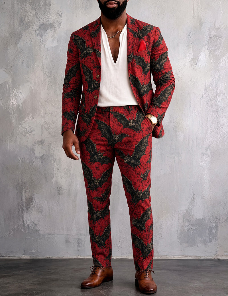 ekouaer-men-herren-pyjama-set-print-35-2-teilig image 2