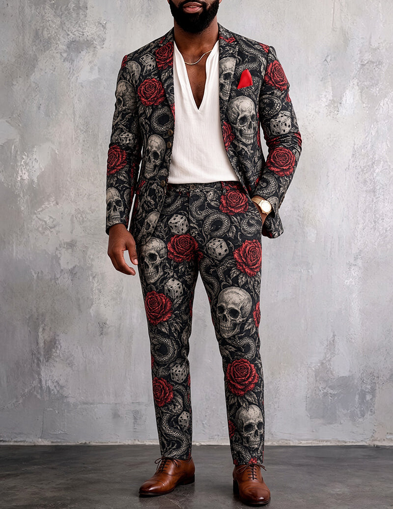 ekouaer-men-herren-pyjama-set-print-35-2-teilig image 1