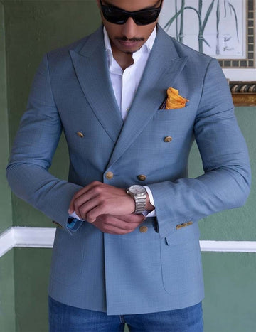 ekouaer-men-double-breasted-blazer-herren-zweireihig-lila image 5
