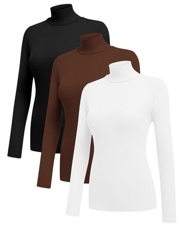 ekouaer-thermal-thermoshirt-rollkragen-gerippt-3er-pack image 5