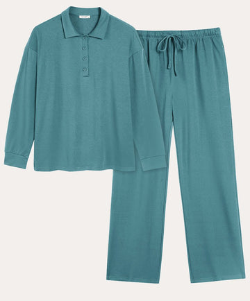 ekouaer-pajama-sets-2-teiliger-pyjama-langarm-mit-taschen image 7