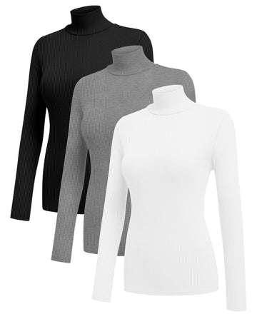 ekouaer-thermal-thermoshirt-rollkragen-gerippt-3er-pack image 7