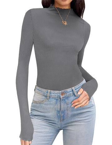 ekouaer-thermals-thermo-oberteil-damen-halbkragen-ripp-leicht image 3
