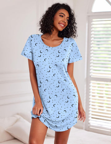 ekouaer-nightgowns-baumwoll-nachthemd-3er-pack-mix-s image 7