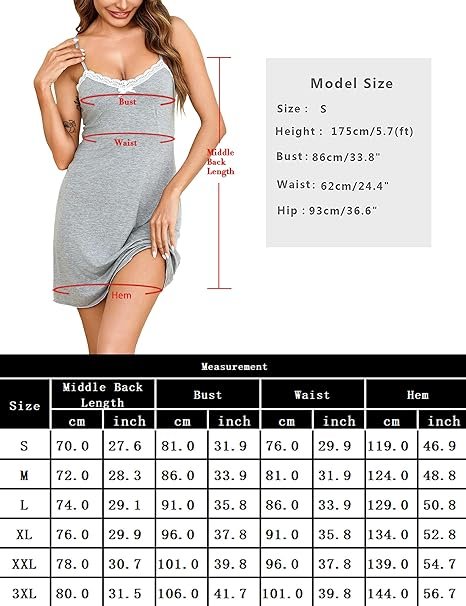 bresdk-nighties-baumwoll-nachthemd-spitze-v-ausschnitt image 2