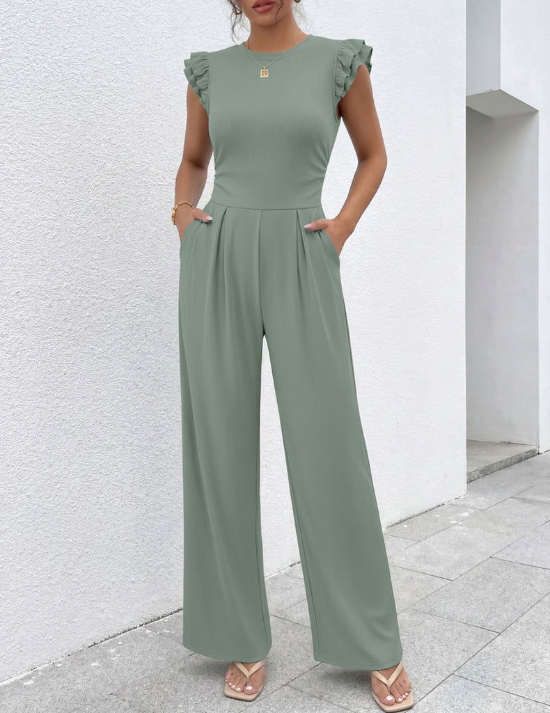 ekouaer-jumpsuits-rib-romper-r-sche-kurz image 1