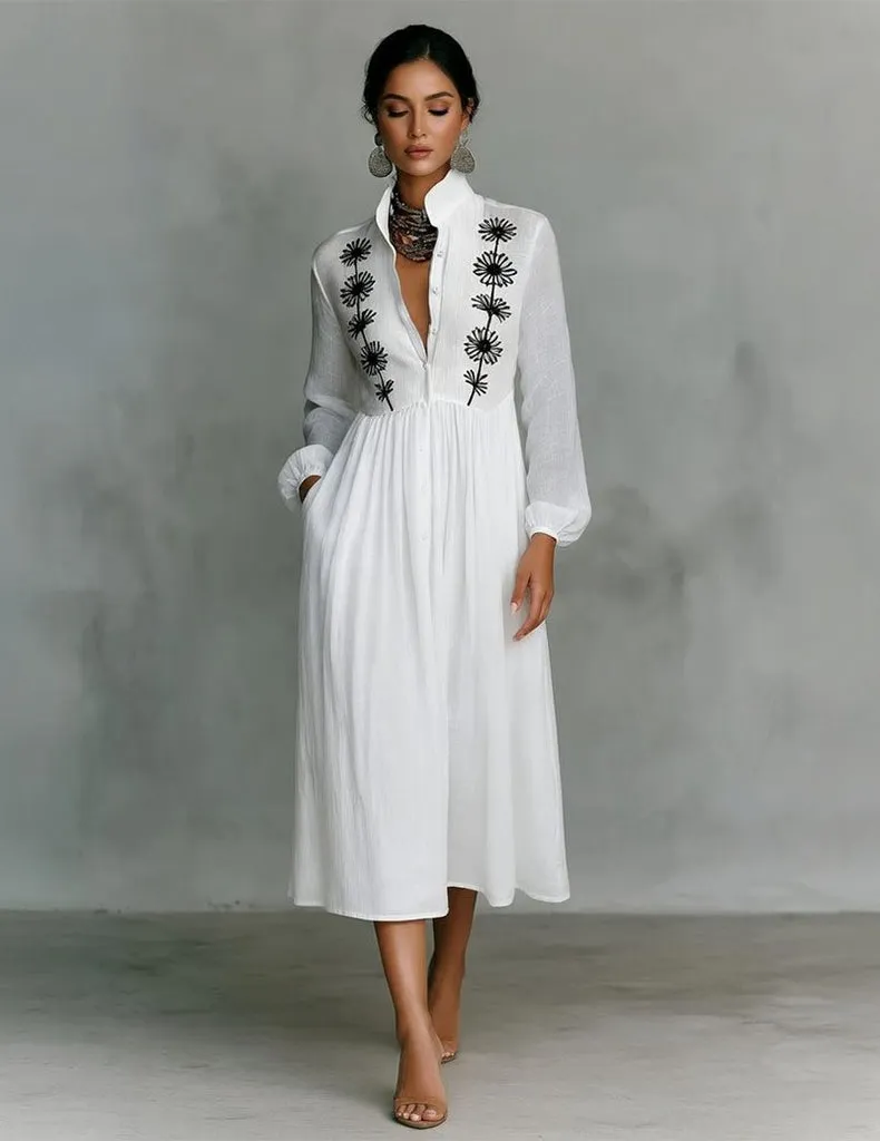 ekouaer-nightgowns-hemdkleid-wei-midi-stickerei image 1