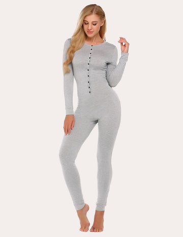 ekouaer-thermals-one-piece-thermal-romper-thermo-overall-damen image 5
