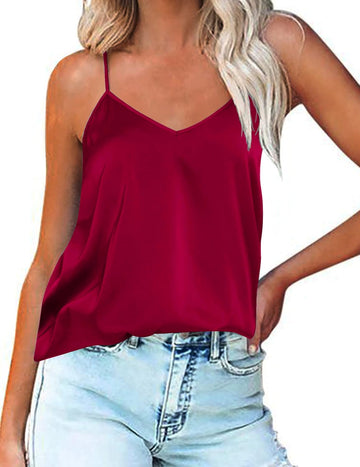 ekouaer-pajama-sets-satin-top-v-ausschnitt-verstellbar image 5