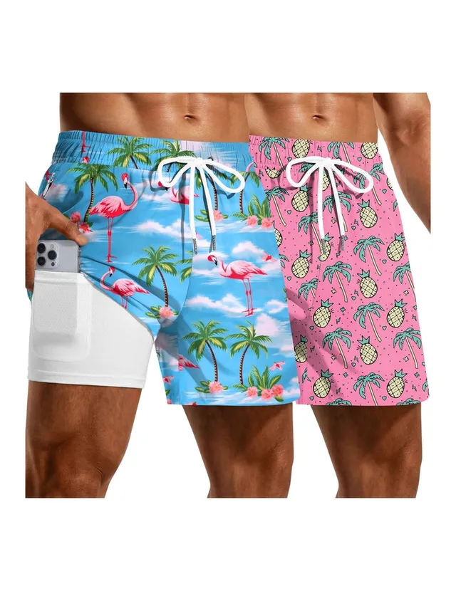 ekouaer-men-boardshorts-2er-pack-quick-dry-mit-netz image 1
