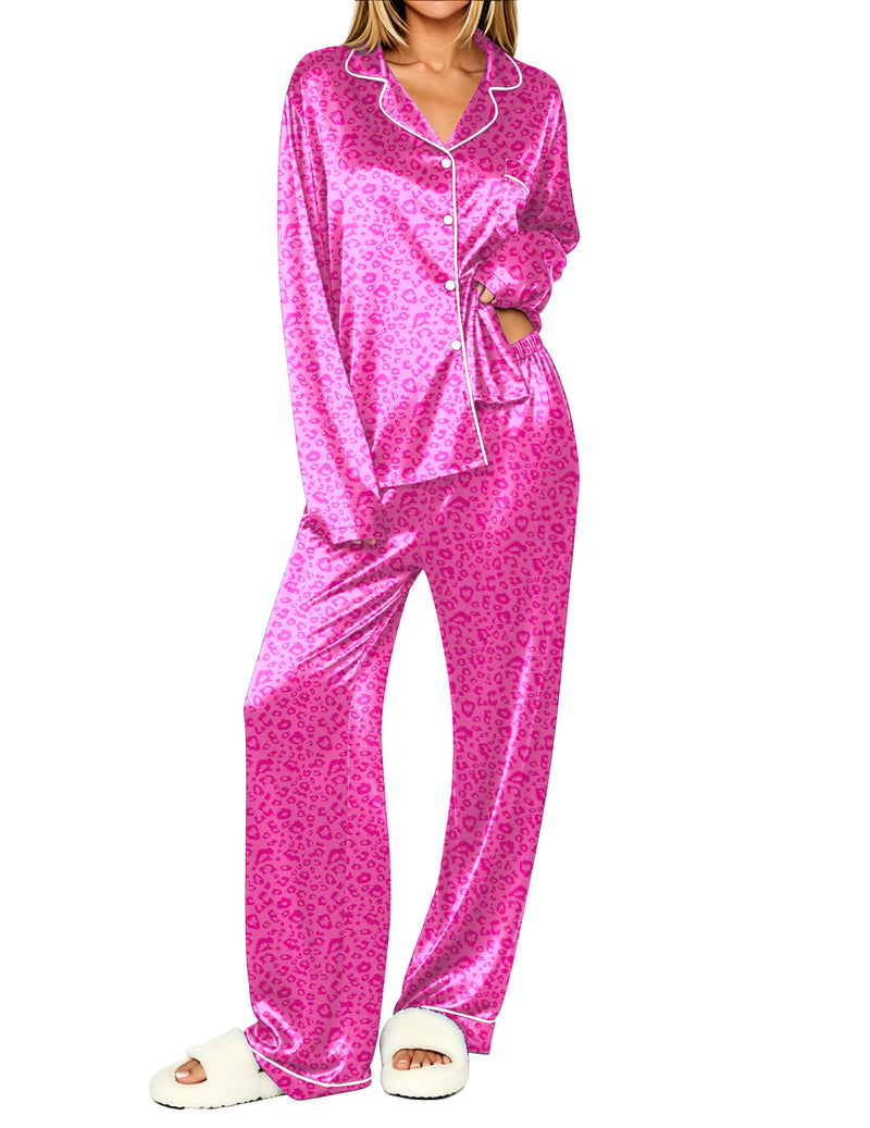 ekouaer-pajama-sets-satin-pyjama-champagner-paspel-2-tlg image 4