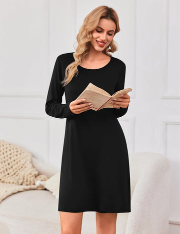 ekouaer-nightgowns-nachthemd-langarm-3er-pack-mix image 7