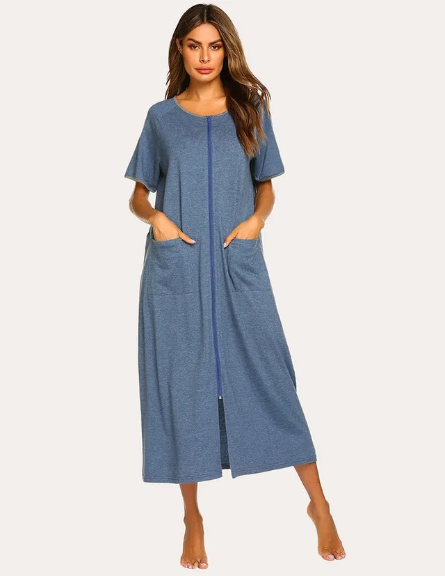ekouaer-pajama-sets-loungewear-overall-taschen-kurzarm image 1