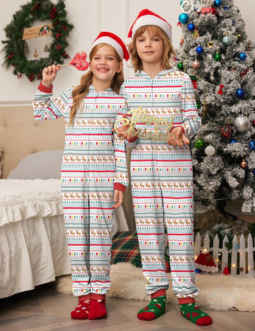 ekouaer-pajama-sets-weihnachts-onesie-rentier image 7