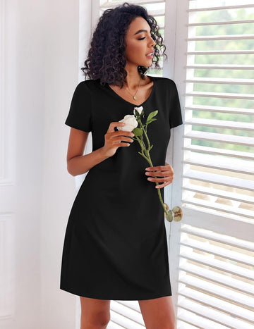 ekouaer-nightgowns-baumwoll-nachthemd-3er-pack-mix-s image 3