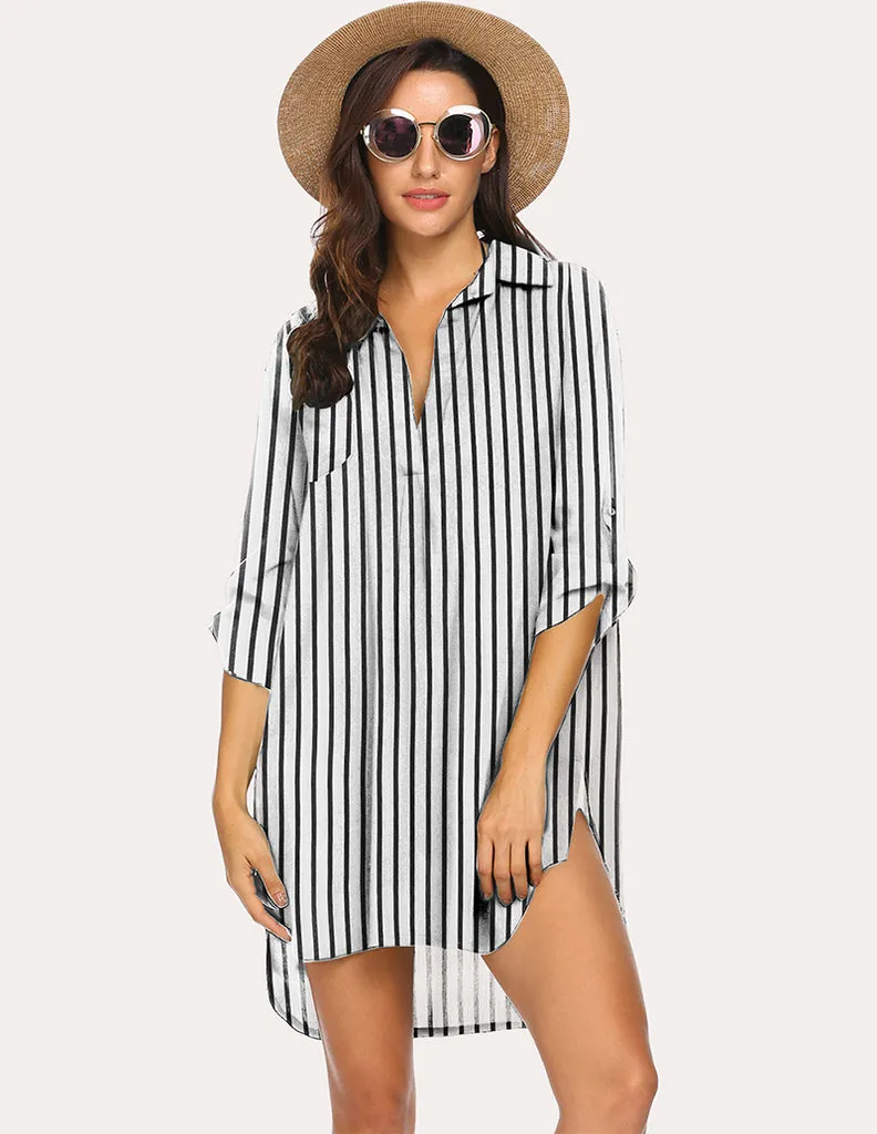 ekouaer-swimwear-bikini-cover-up-strandkleid-locker-luftig image 1