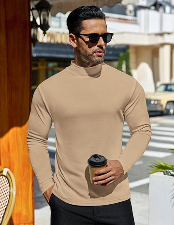 ekouaer-men-mock-turtleneck-pullover-stehkragen-fleece image 3