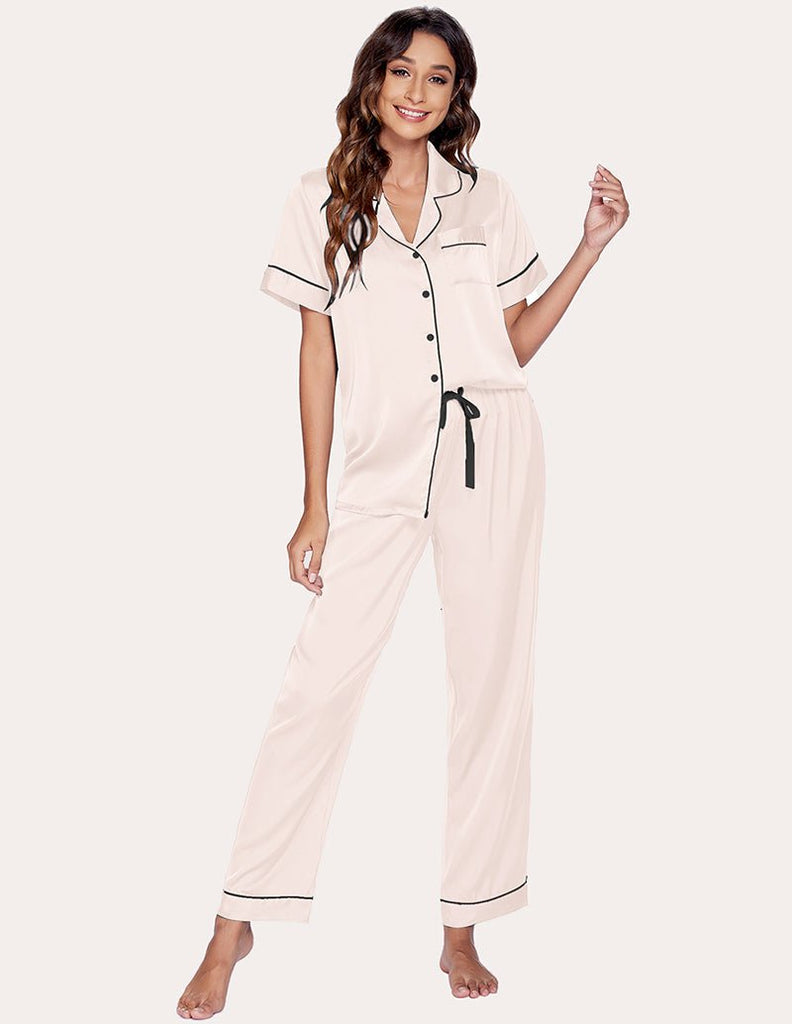 ekouaer-satin-3-teiliges-schlafanzug-set-shorts-hose image 1