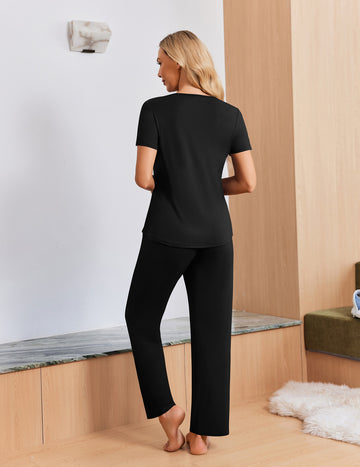 ekouaer-maternity-still-schlafanzug-3-teilig-mit-shorts-und-hose image 6