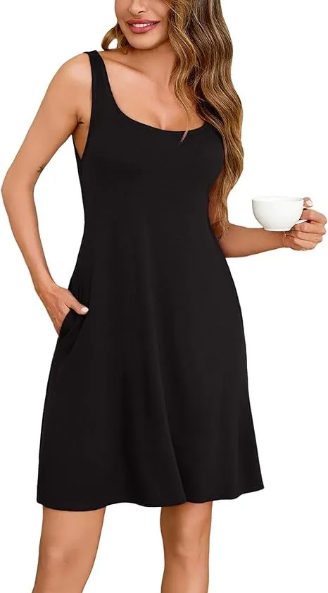 bresdk-nightgown-baumwoll-nachthemd-rmellos-u-ausschnitt image 1