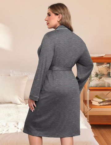 ekouaer-robes-bademantel-kimono-leicht-v-ausschnitt-plus-size image 3