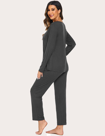 ekouaer-maternity-still-pyjama-set-top-hose-stillzugang image 3