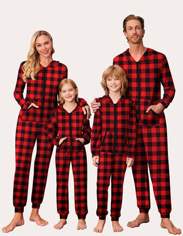 ekouaer-pajama-sets-one-piece-schlafanzug-mit-kapuze image 3