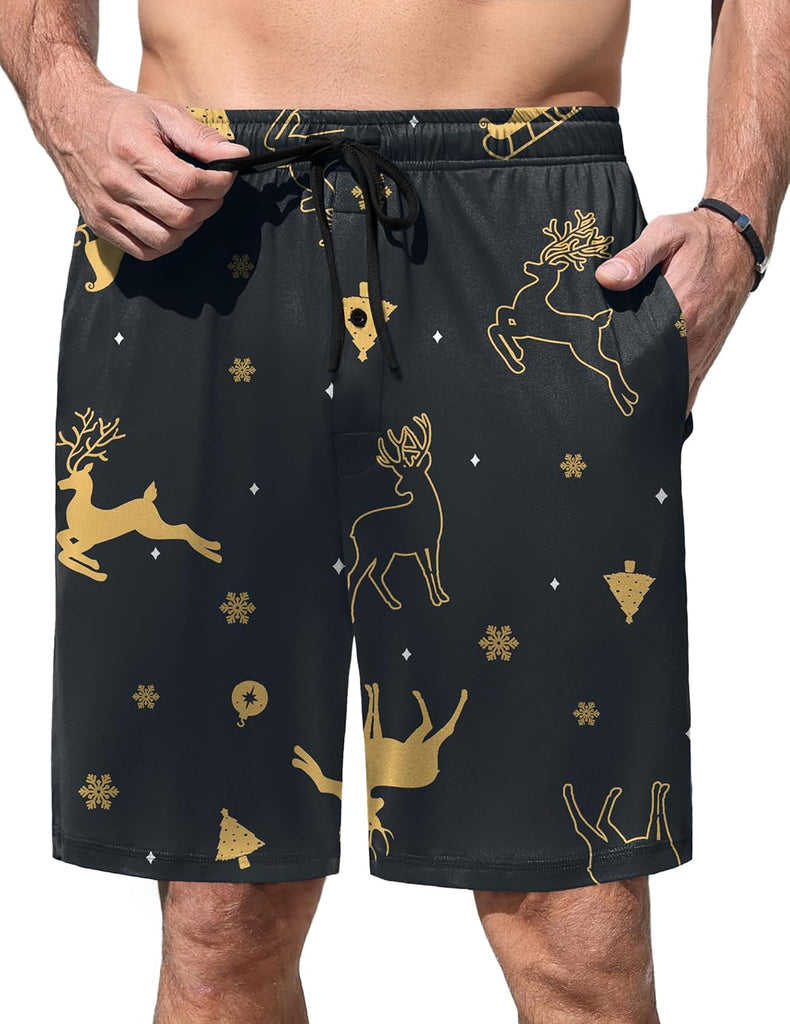ekouaer-men-schlafshorts-pyjamashorts-mit-taschen image 1