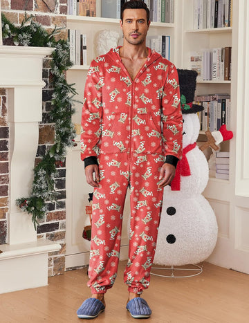 ekouaer-jumpsuits-herren-fleece-onesie-weihnachten image 3