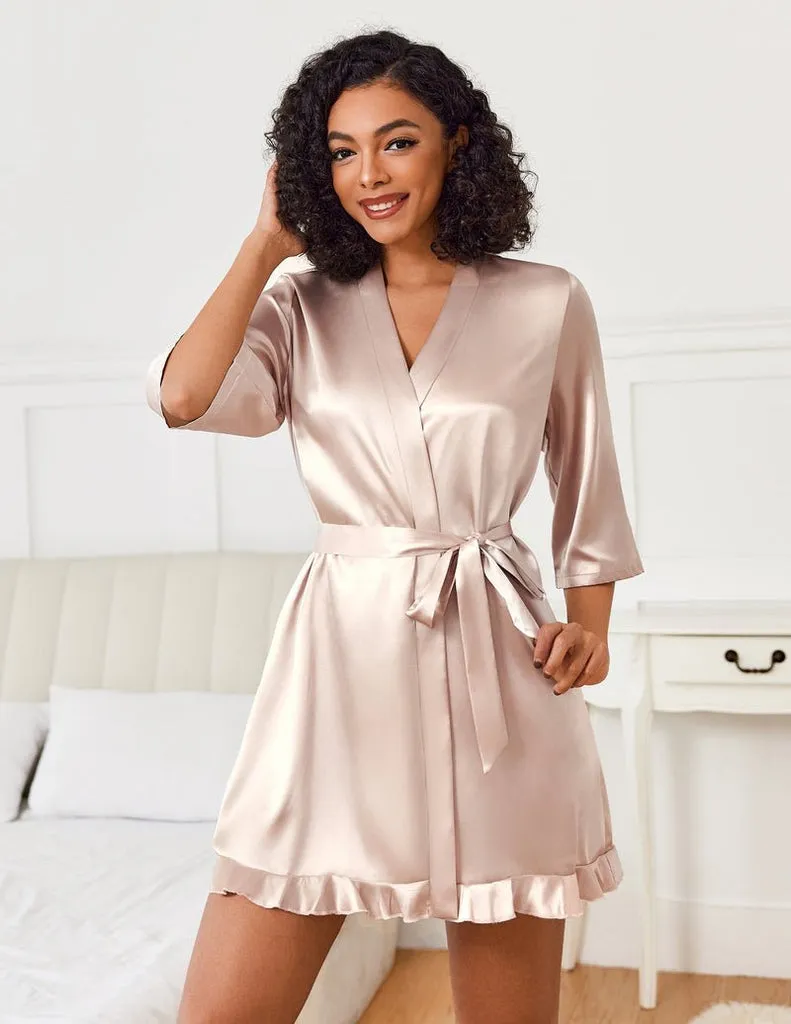ekouaer-robes-satin-kimono-morgenmantel-kurz-r-schen image 1