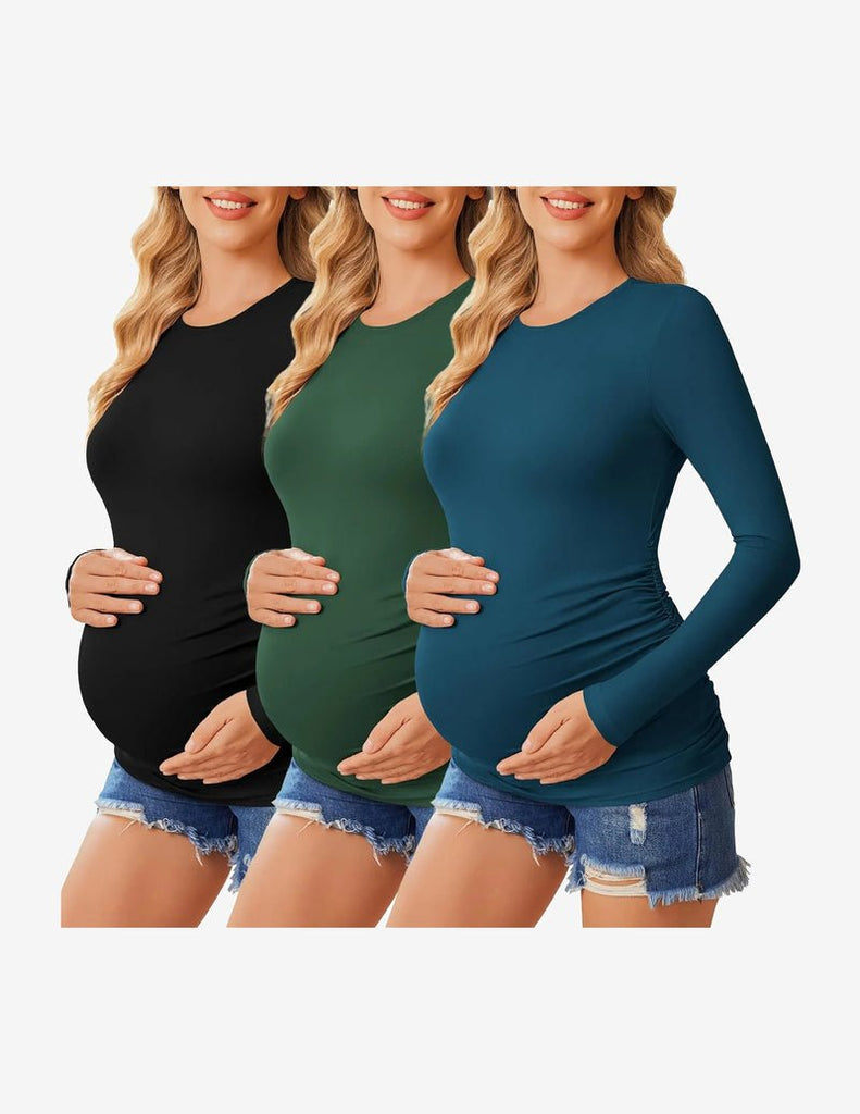 ekouaer-maternity-umstandsshirt-langarm-3er-pack-ger-scht image 1