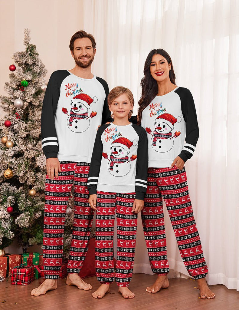 ekouaer-pajama-sets-family-christmas-schlafanzug-partner-langarm-2-teilig image 1